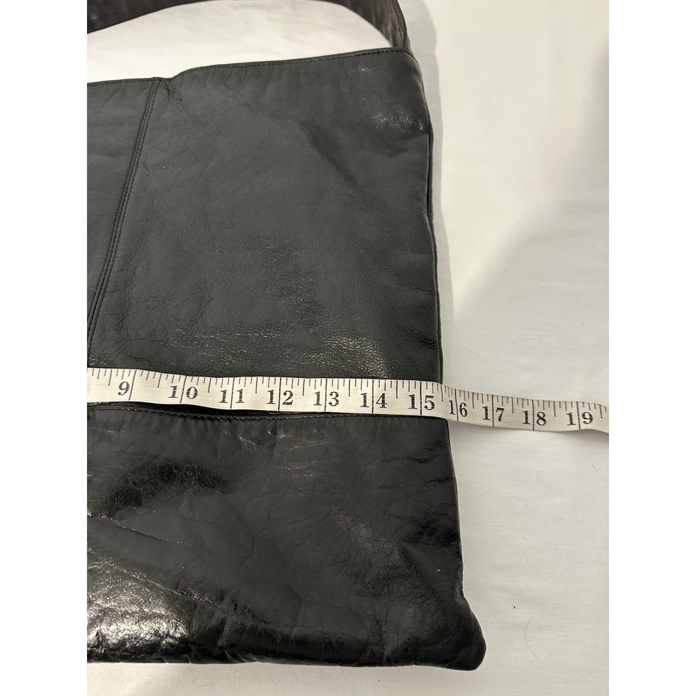 Hobo International Leather Bag Black Shoulder Purse Hobo Bag 15 X 15 Clean - Picture 6 of 8